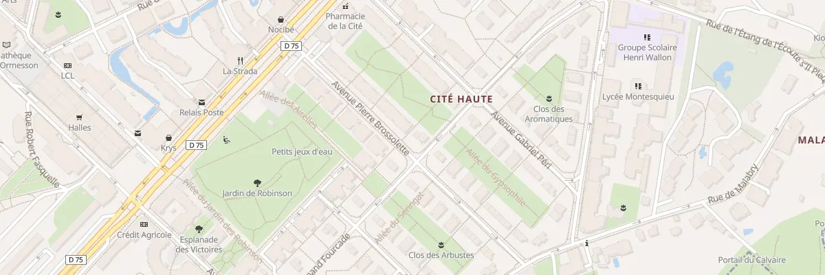 Plan du 17 Av Pierre Brossolette au Plessis-Robinson
