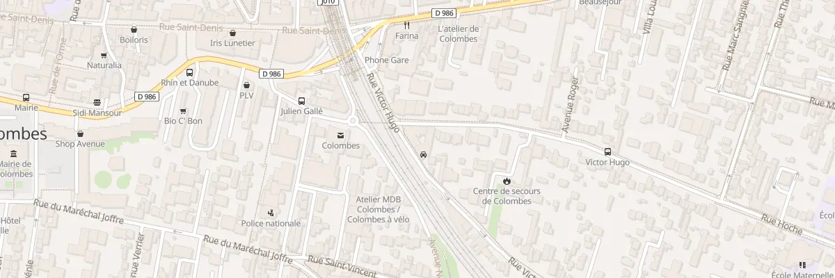 Plan du 21 Rue Victor Hugo à Colombes