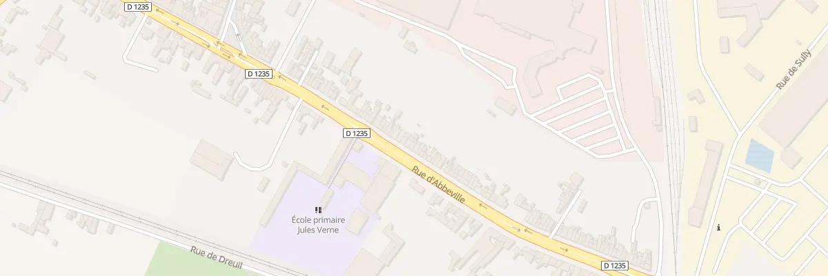 Plan du 340 Rue d’Abbeville à Amiens