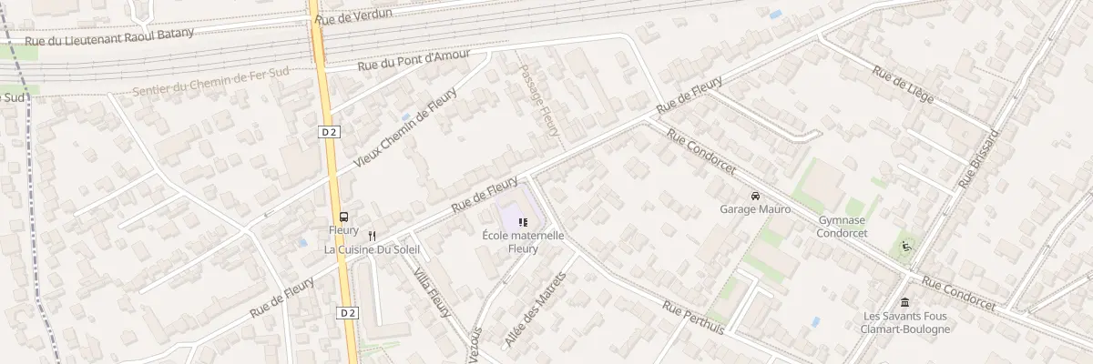 Plan du 95 Rue de Fleury à Clamart