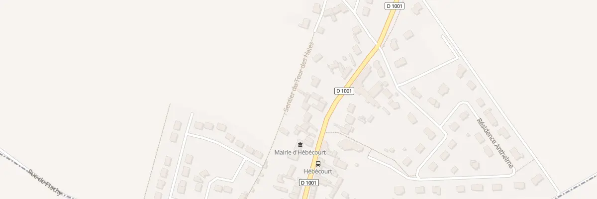 Plan du 20 Rue de Paris à Hébécourt