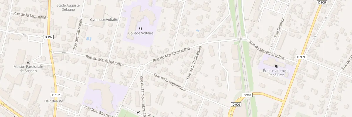 Plan du 48 Rue du Marechal Joffre à Sannois