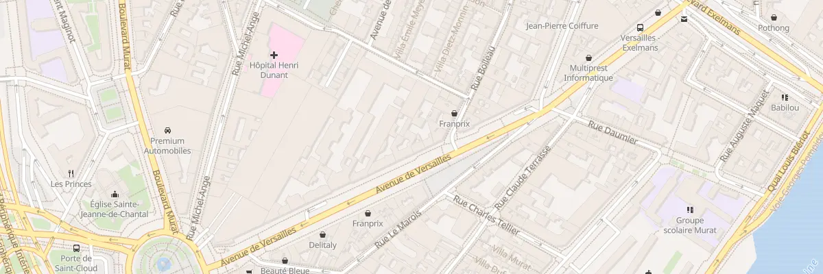 Plan du 196 Av de Versailles à Paris 16e Arrondissement
