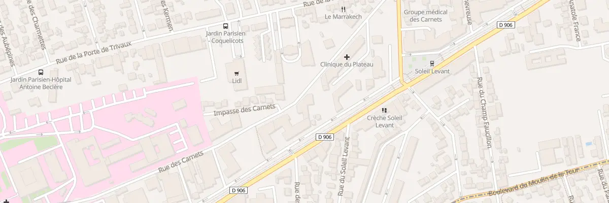Plan du 160 Av du Gal de Gaulle à Clamart