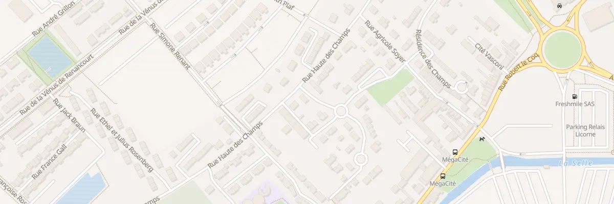 Plan du 2 Rue des Cottages du Plateau à Amiens