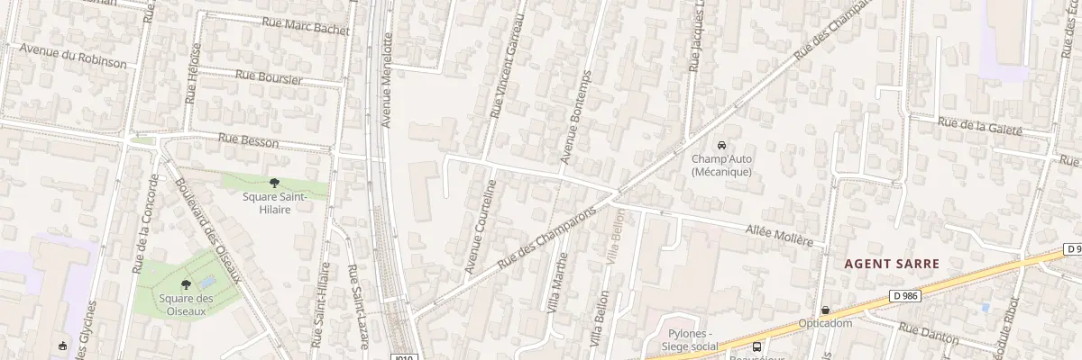 Plan du 5 Petite Rue des Champarons à Colombes