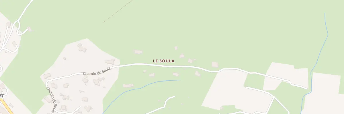 Plan du 198 Che du Soula à Couiza