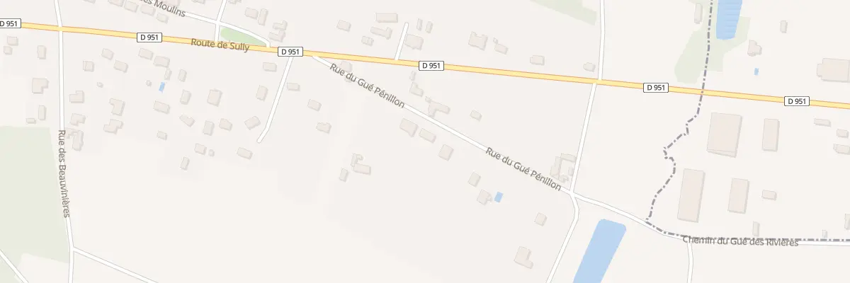 Plan du 6T Rue du Gué Pénillon à Neuvy-en-Sullias