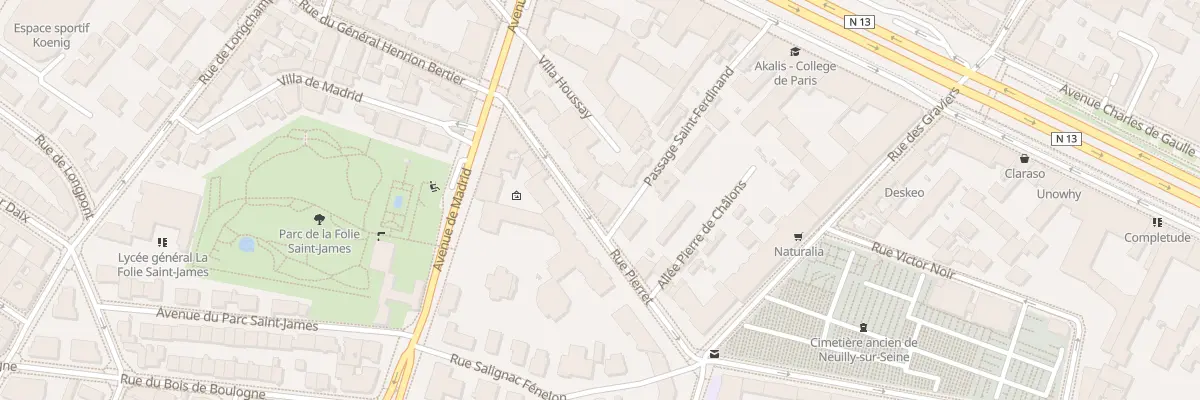 Plan du 30 Rue Pierret à Neuilly-sur-Seine