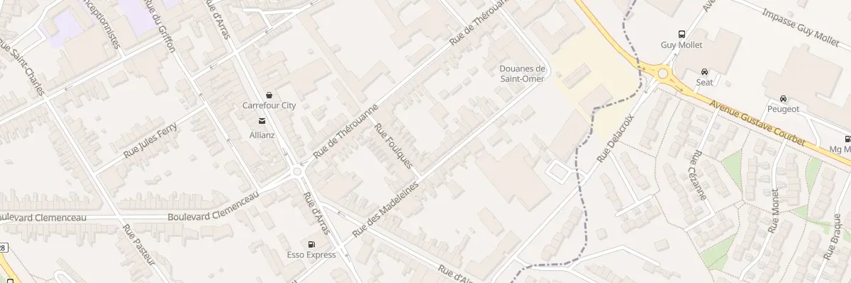 Plan du 18 Rue Foulques à Saint-Omer
