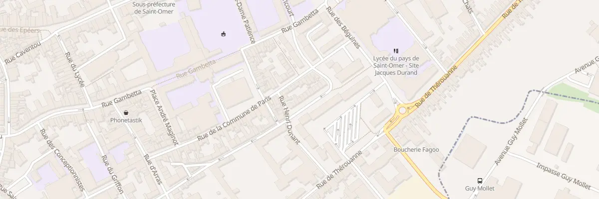 Plan du 6 Rue de l’Escoterie à Saint-Omer