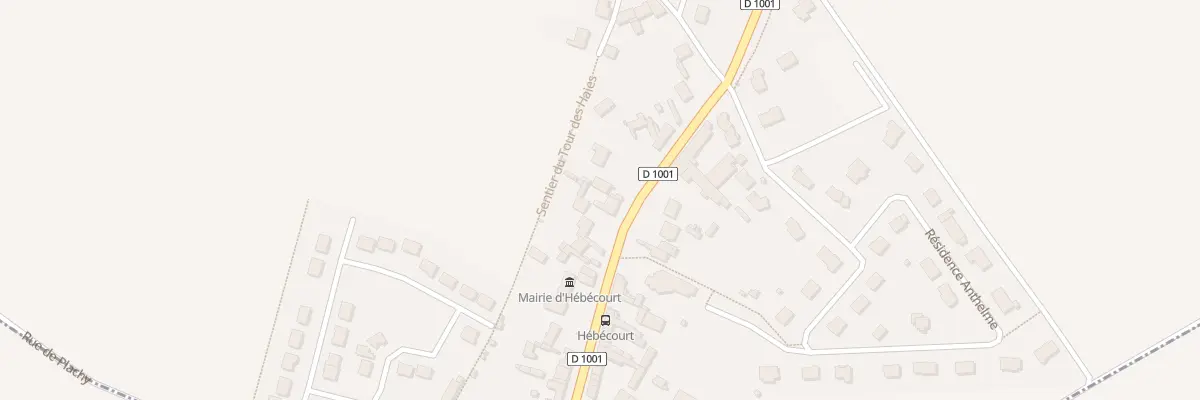 Plan du 16 Rue de Paris à Hébécourt