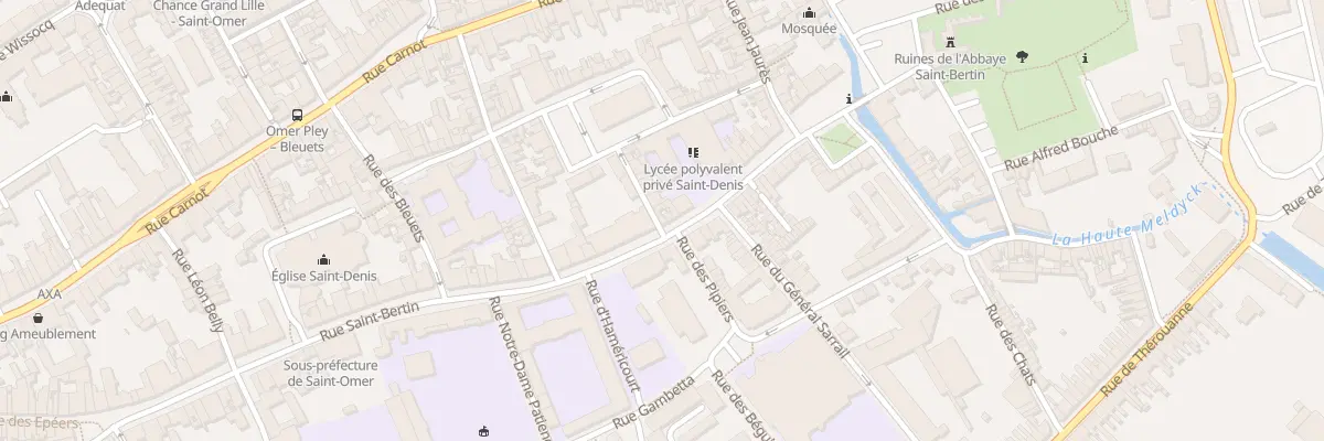 Plan du 14 Rue du Tambour à Saint-Omer