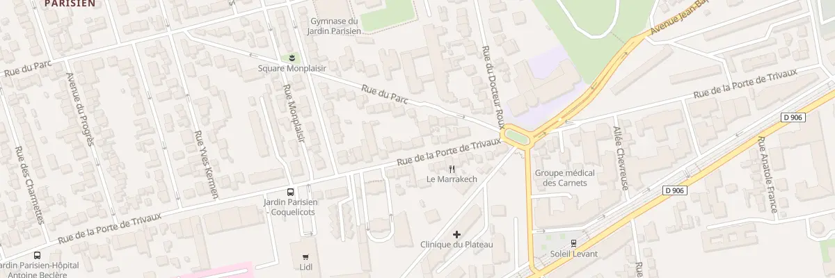 Plan du 26 Rue Porte de Trivaux à Clamart
