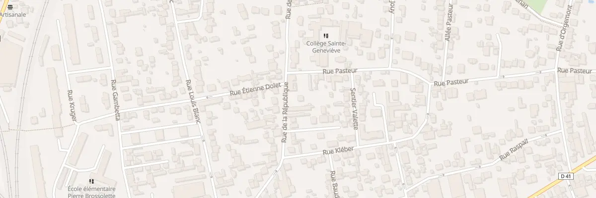 Plan du 68 Rue de la Republique à Argenteuil