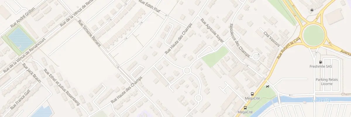 Plan du 3 Rue des Cottages du Plateau à Amiens