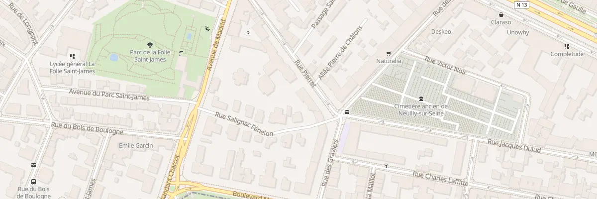 Plan du 1 Rue Pierret à Neuilly-sur-Seine