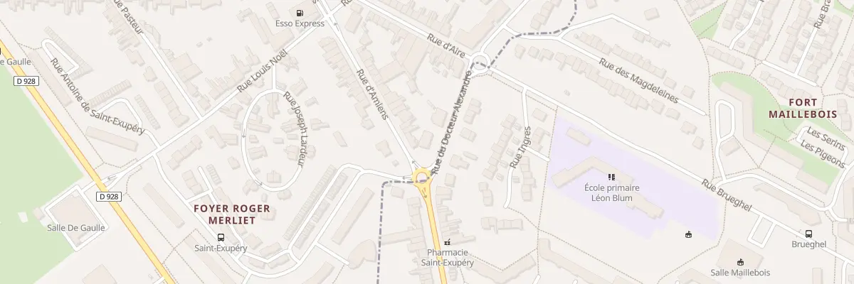 Plan du 26 Rue d’Amiens à Saint-Omer