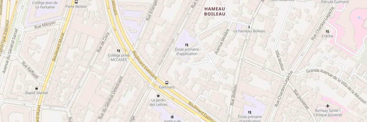 Plan du 18B Imp Voltaire à Paris 16e Arrondissement