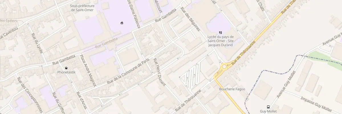 Plan du 12 Rue de l’Escoterie à Saint-Omer