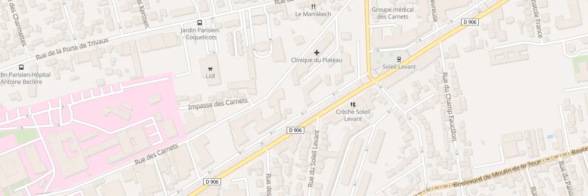 Plan du 154 Av du Gal de Gaulle à Clamart