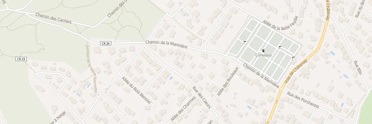 Plan du 36 Rue des Coeurs à Verrières-le-Buisson