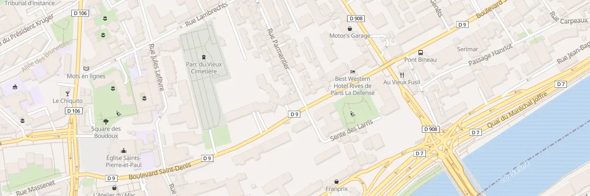 Plan du 57 Bd Saint-Denis à Courbevoie