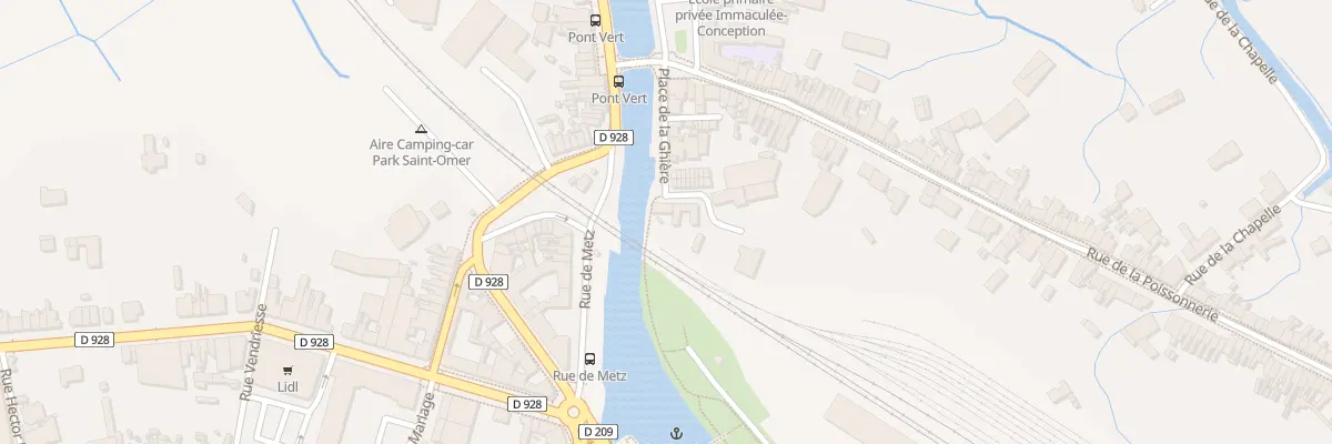 Plan du 1 Pl du Chrest à Saint-Omer