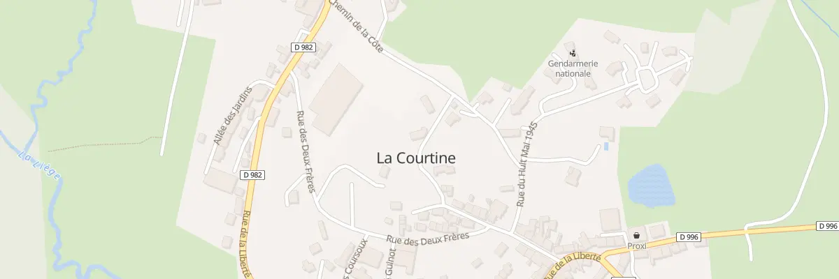 Plan du 3 Charrière de la Côte à La Courtine