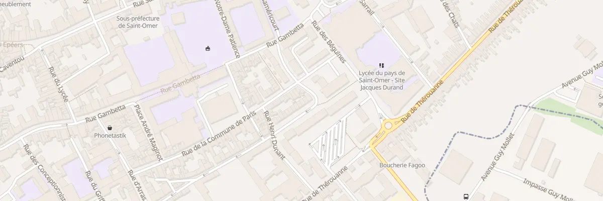 Plan du 18 Rue de l’Escoterie à Saint-Omer