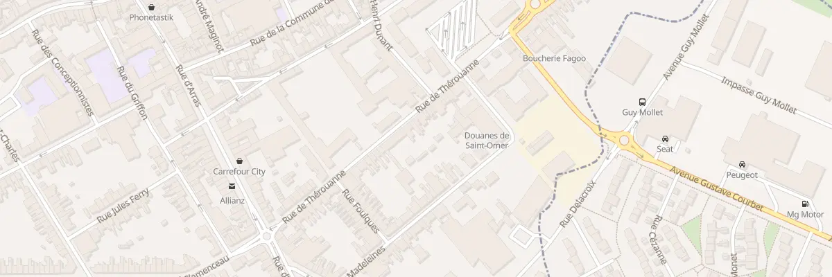 Plan du 37 Rue de Thérouanne à Saint-Omer