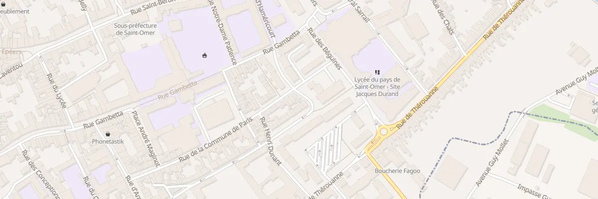 Plan du 24 Rue de l’Escoterie à Saint-Omer
