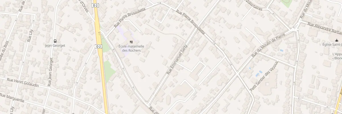 Plan du 23 Rue Emmanuel Sarty à Clamart