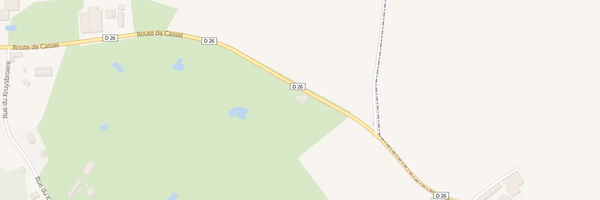 Plan du 1840 D’26 Rte de Cassel à Wulverdinghe