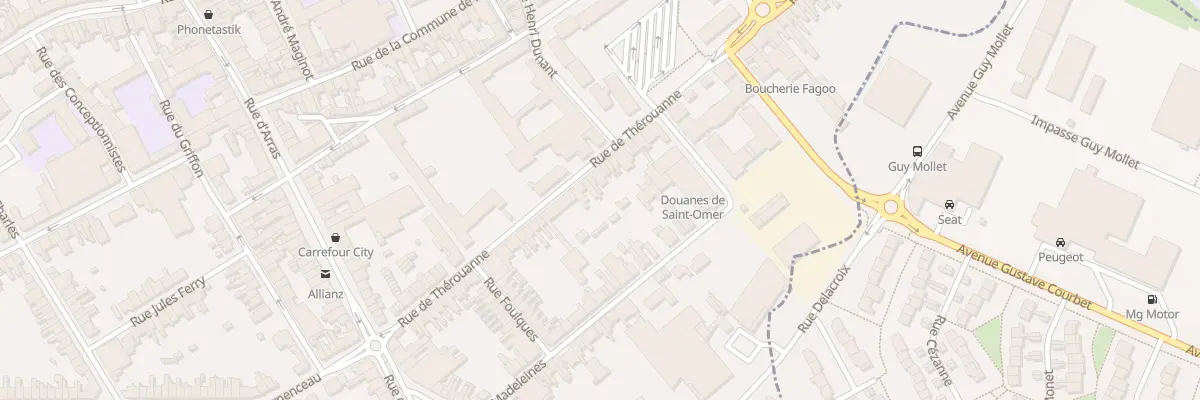 Plan du 39 Rue de Thérouanne à Saint-Omer