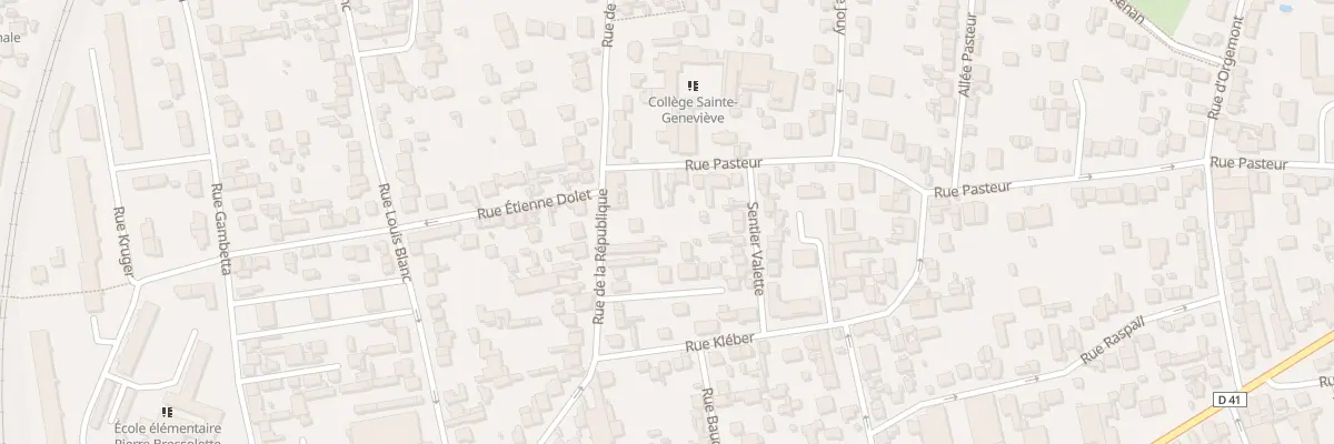 Plan du 68B Rue de la Republique à Argenteuil