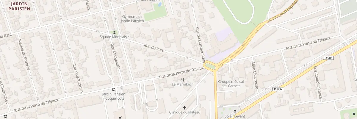 Plan du 5 Rue du Parc à Clamart