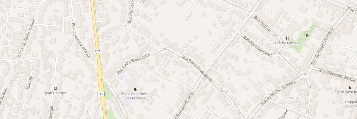 Plan du 93 Rue Pierre Brossolette à Clamart