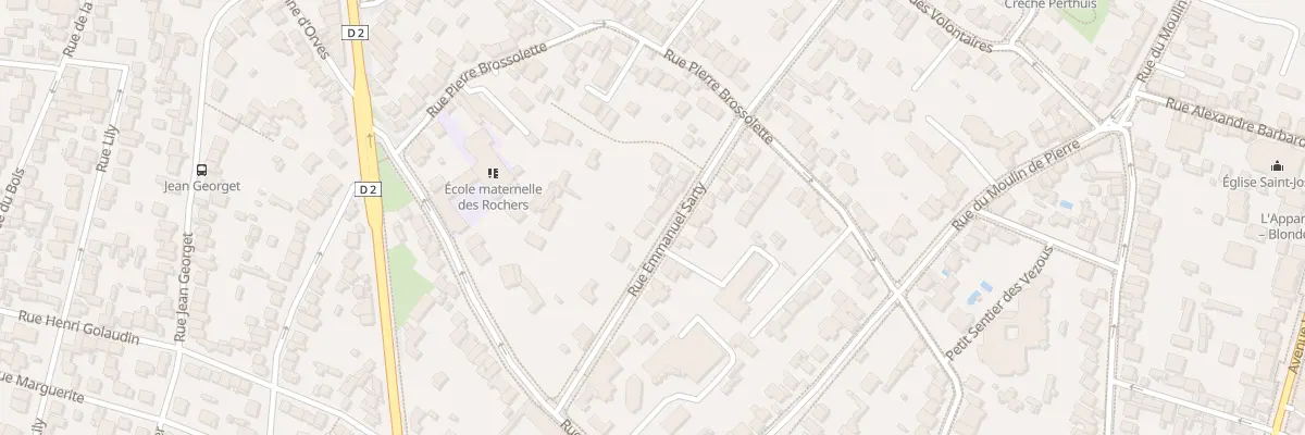 Plan du 25 Rue Emmanuel Sarty à Clamart