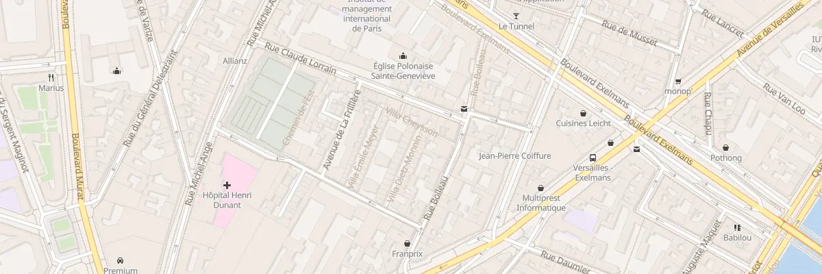 Plan du 4 Vla Dietz-Monnin à Paris 16e Arrondissement