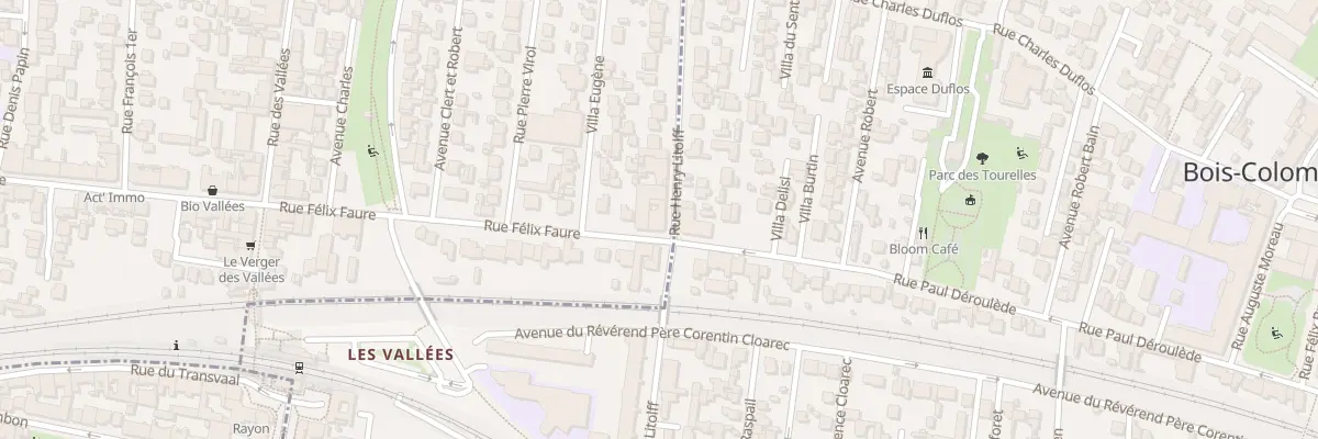 Plan du 89 Rue Félix Faure à Colombes