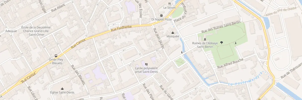Plan du 8 Rue Henri Filleul à Saint-Omer