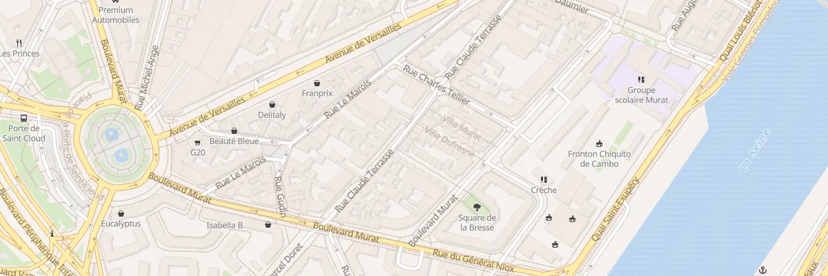 Plan du 41 Rue Claude Terrasse à Paris 16e Arrondissement