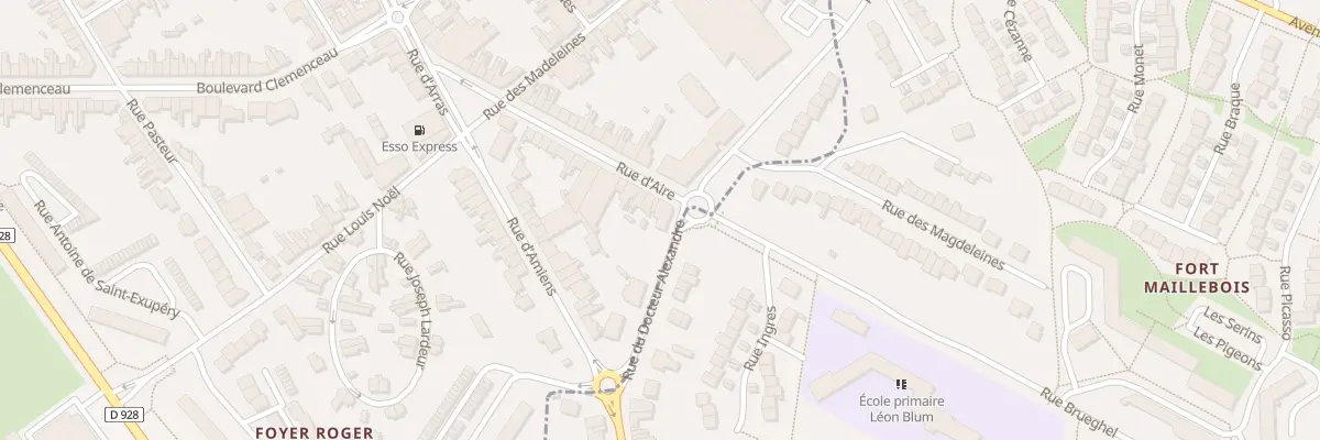 Plan du 25 Rue d’Aire à Saint-Omer