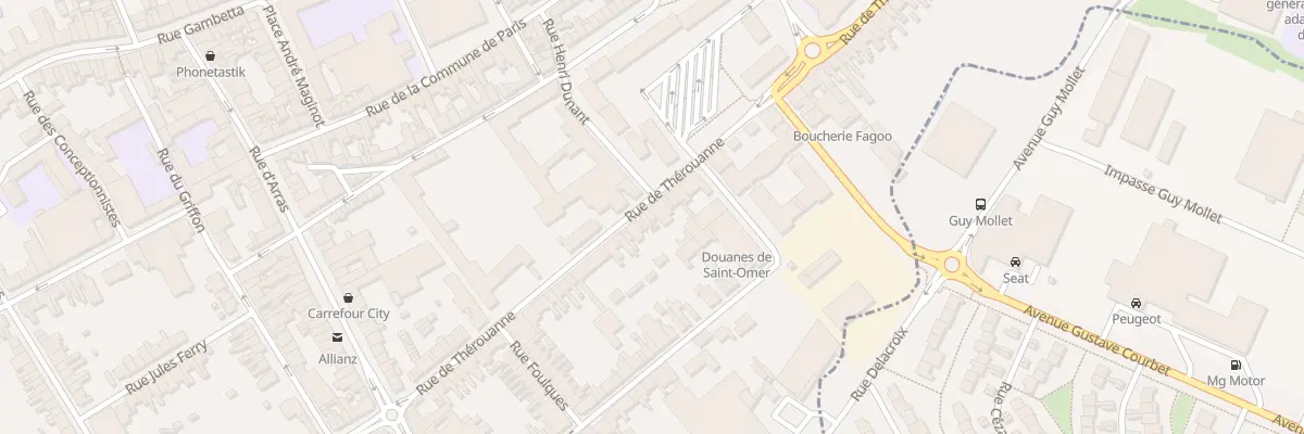 Plan du 47 Rue de Thérouanne à Saint-Omer