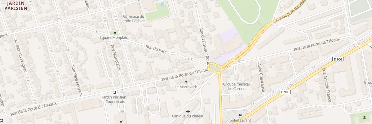 Plan du 3 Rue du Parc à Clamart