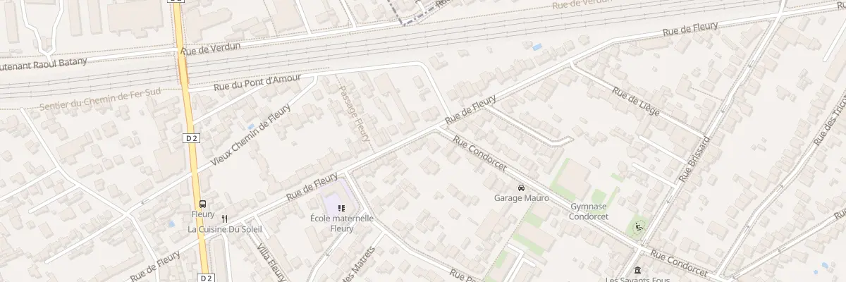 Plan du 83 Rue de Fleury à Clamart
