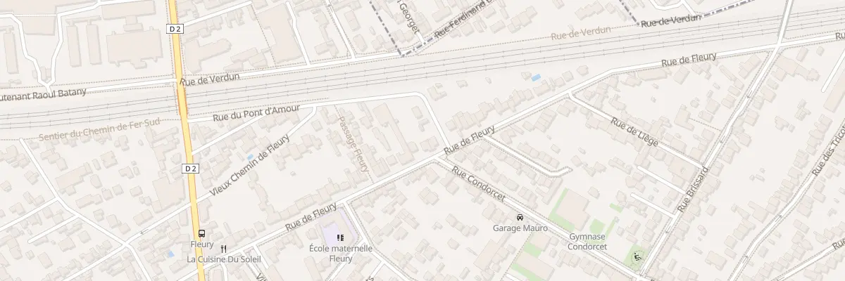 Plan du 40 Rue de Fleury à Clamart