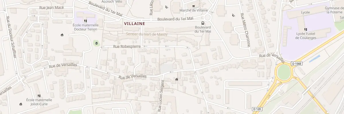 Plan du 14 Rue de Versailles à Massy