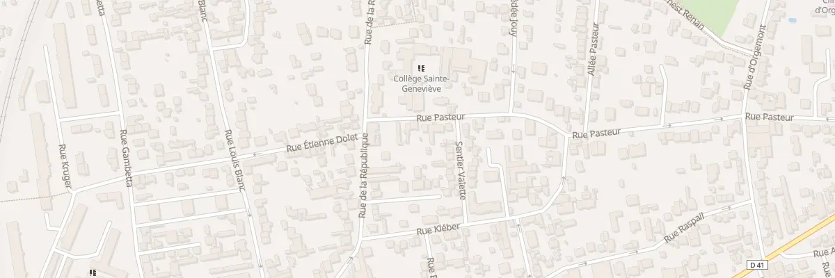 Plan du 10 Rue Pasteur à Argenteuil